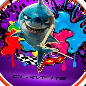 Corvette Shark Wall Clock